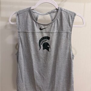 Nike Heather Gray Women's Muscle Tee